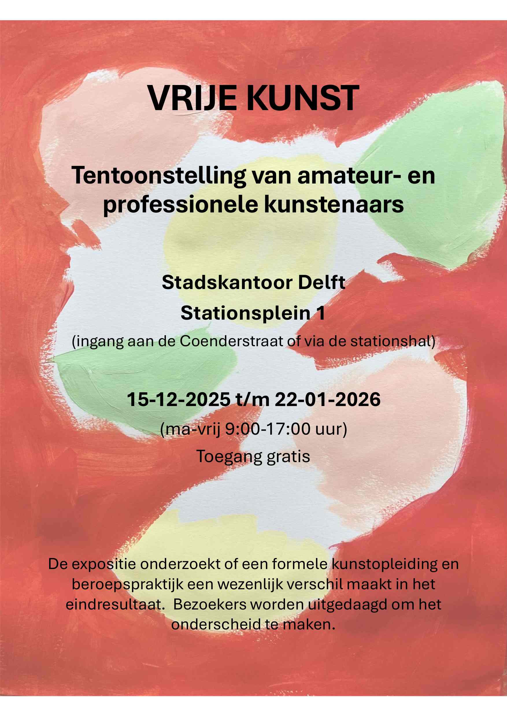 Poster Vrije Kunst Delft